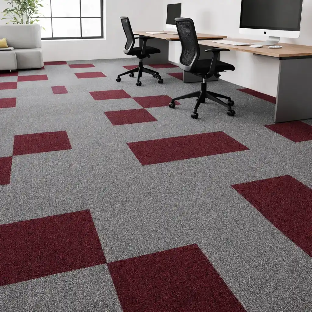 Moqueta modular Roja New 50x50cm | Antiestático, Antideslizante, Aislante acústico Moqueta modular Roja New 50x50cm | Antiestático, Antideslizante, Aislante acústico